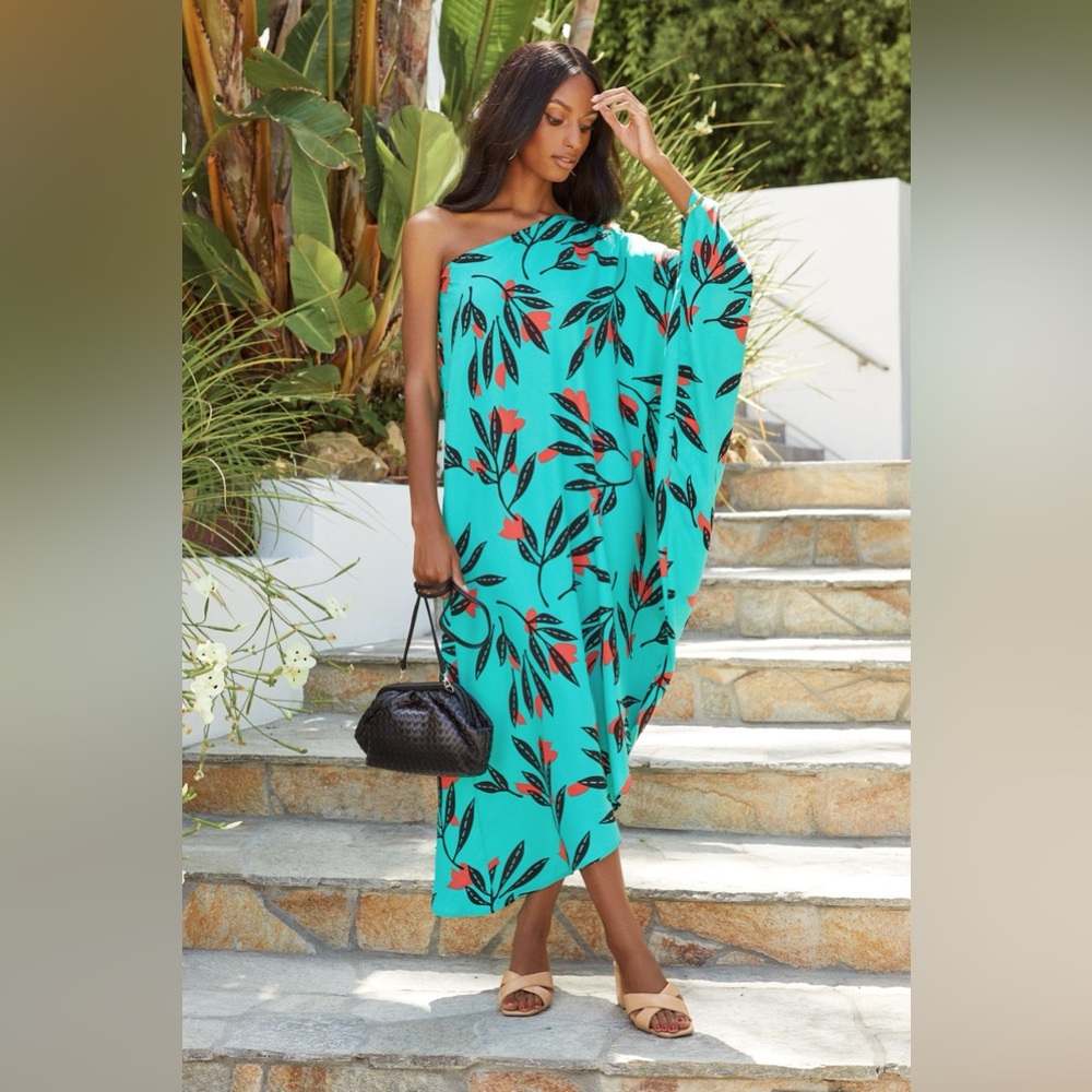 One shoulder summer dress